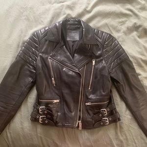 All Saints leather biker jacket